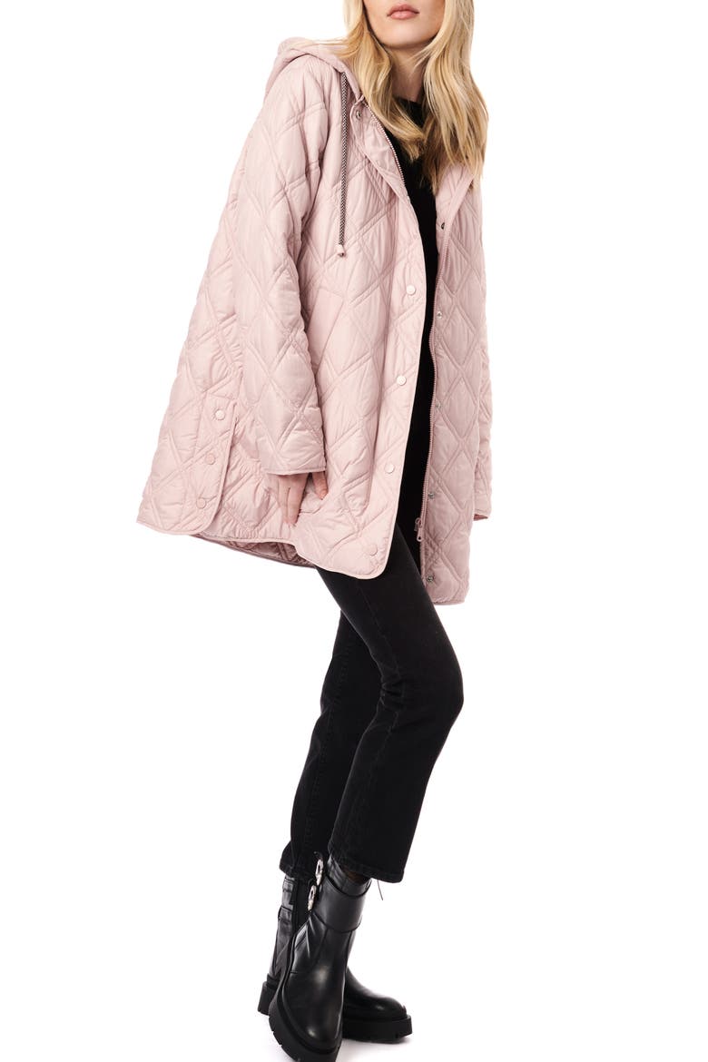Hooded Quilted Liner Jacket, Alternate, color, DESERT ROSE