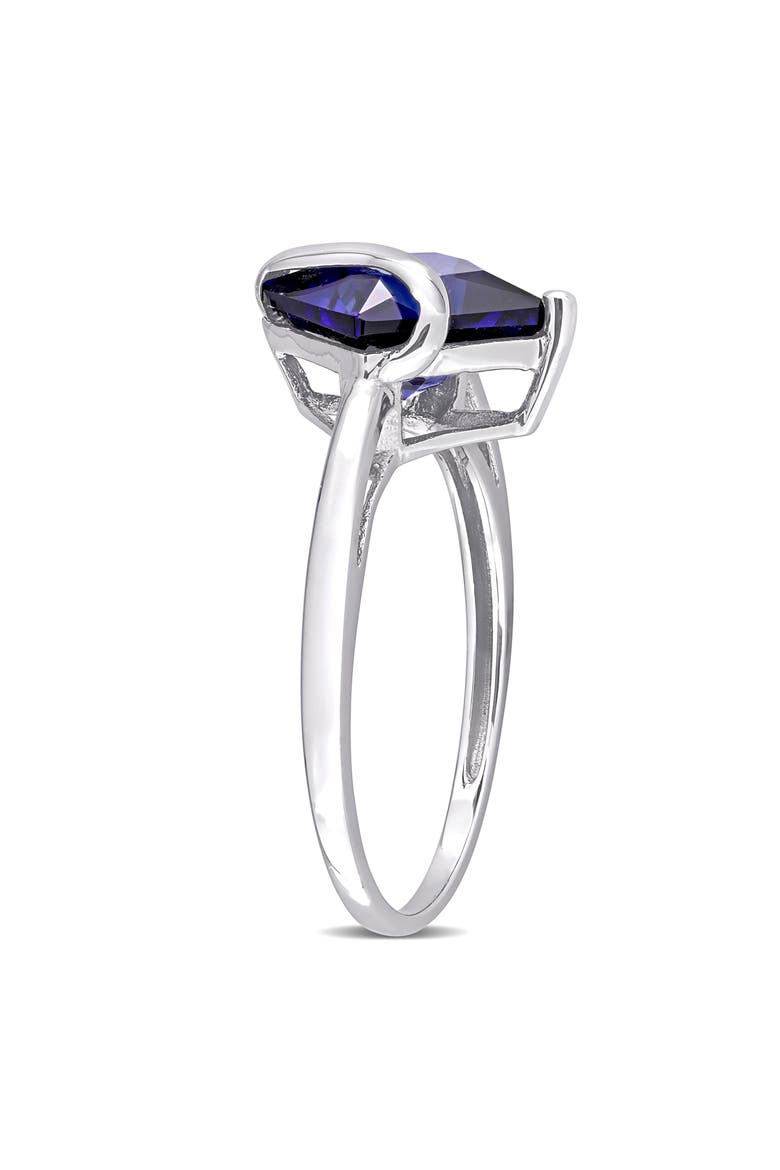 Lab-Grown Blue Sapphire Ring, Alternate, color, BLUE