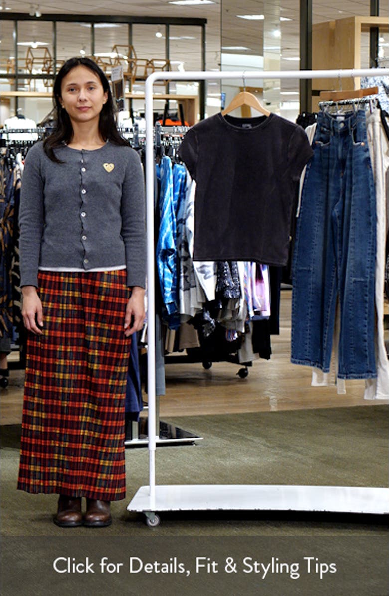 Pansy Stretch Cotton Rib T-Shirt, sales video thumbnail