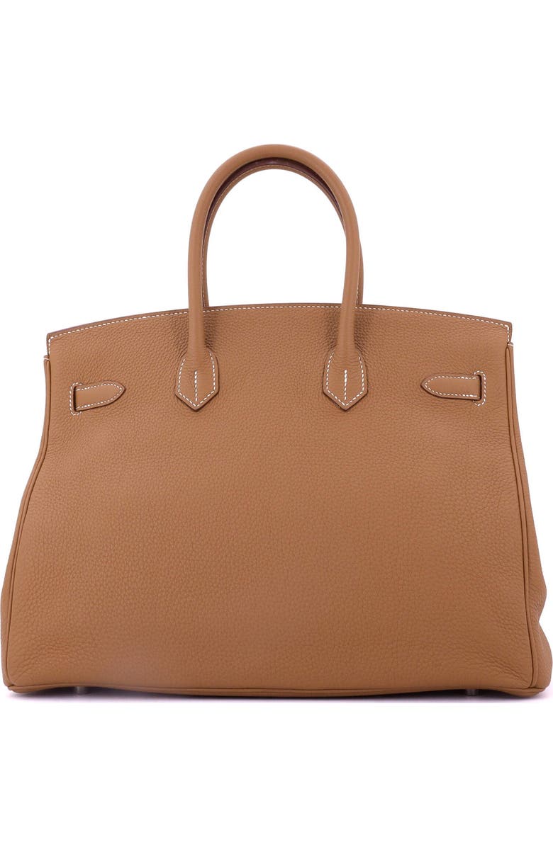 Pre-Owned Hermes Birkin Handbag Brown Togo with Palladium Hardware 35, Alternate, color,