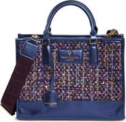 Kurt Geiger London Chiswick Tweed and Faux Leather Tote