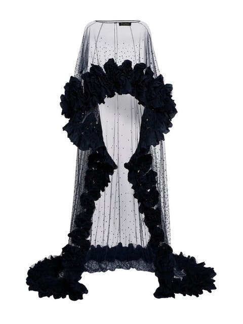 Petal Bloom Ruffle-Detailed Maxi Dress