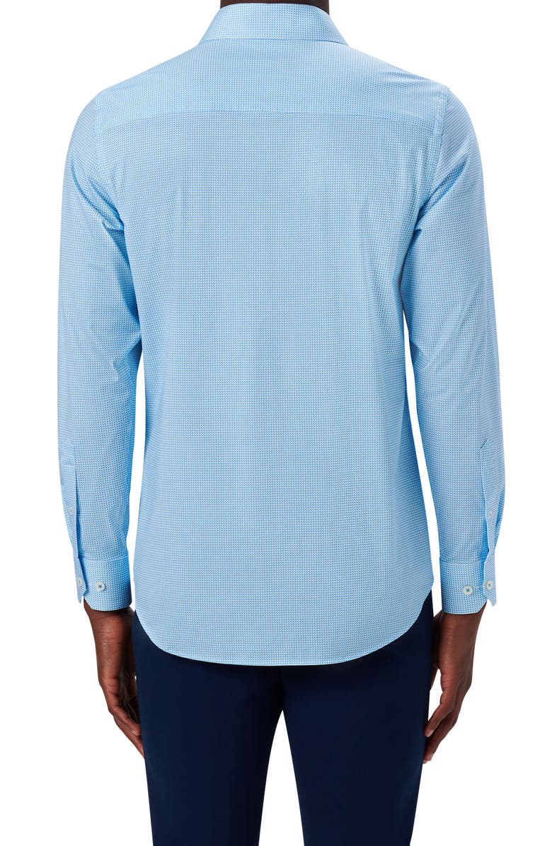 Bugatchi OoohCotton<sup>®</sup> Grid Button-Up Shirt, Alternate, color, 