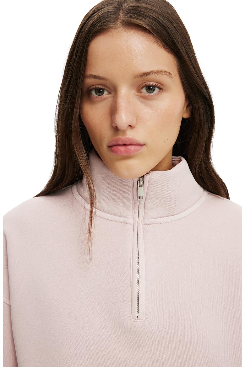 Women's Quarter Zip Sweatshirt, Alternate, color, Washed Spellbound
