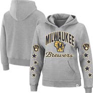 '47 Women's '47  Heather Gray Milwaukee Brewers Plus Size Starry Eye Hoodie