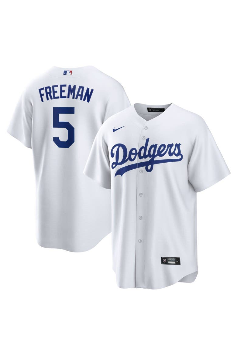 Men's Nike Freddie Freeman White Los Angeles Dodgers Replica Player Jersey, Main, color, White