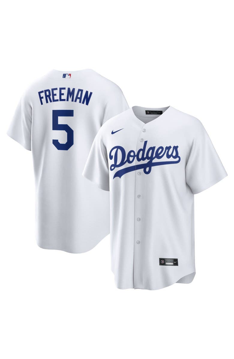 Nike Men's Nike Freddie Freeman White Los Angeles Dodgers Replica Player Jersey, Main, color,