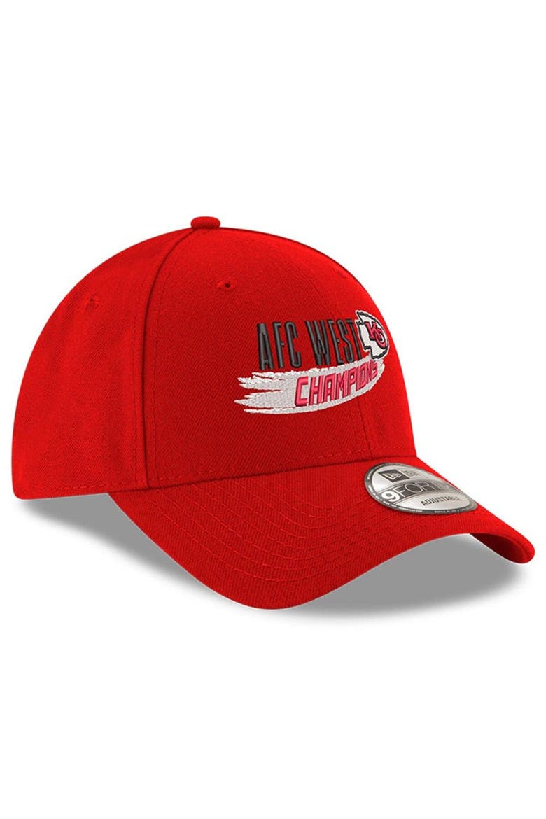 Men's New Era Red Kansas City Chiefs 2022 AFC West Division Champions  9FORTY Adjustable Hat, Alternate, color, Red
