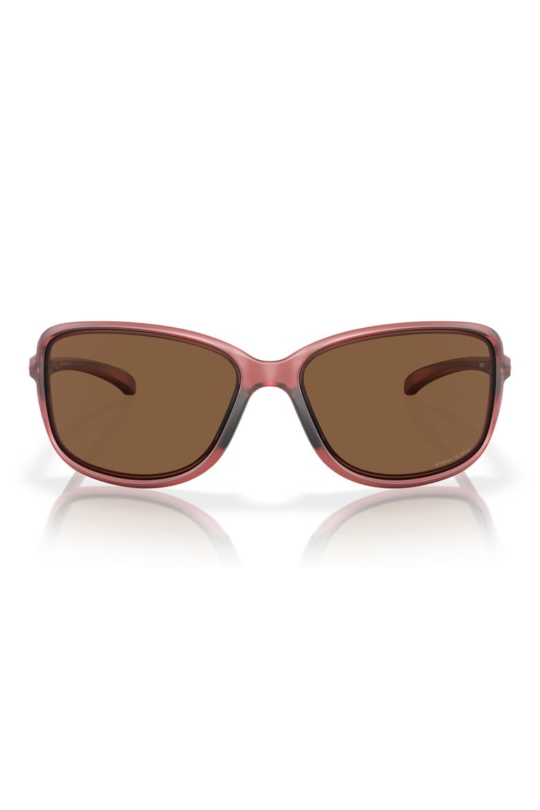 Cohort 62mm Prizm™ Oversize Rectangular Sunglasses, Main, color, BRONZE