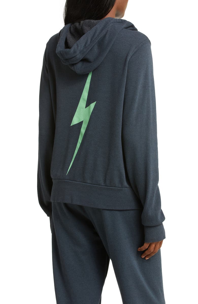 Aviator Nation Bolt Ninja Cotton Blend Hoodie, Alternate, color, 