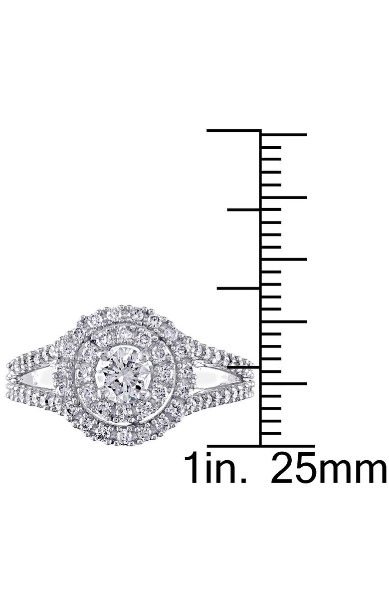 Julianna B. Diamond Double Halo Ring 14k, Alternate, color, 14K White Gold
