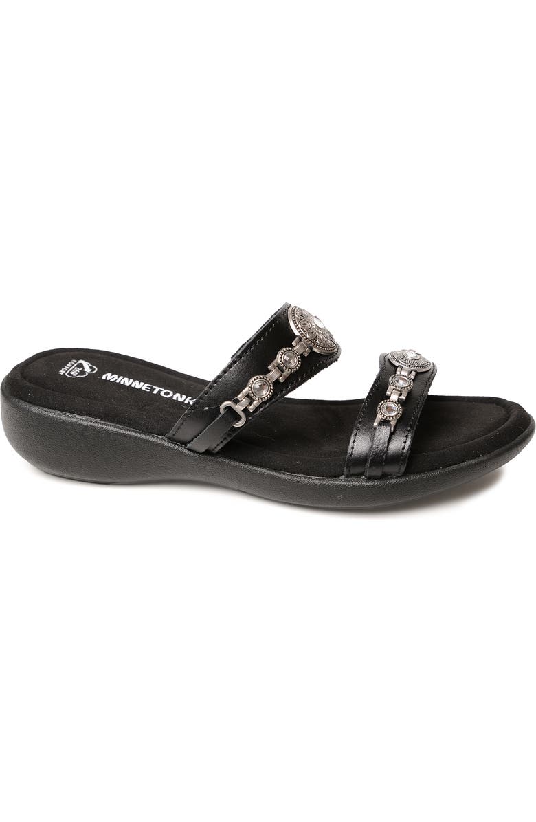Minnetonka Brenn Slide Sandal, Alternate, color,