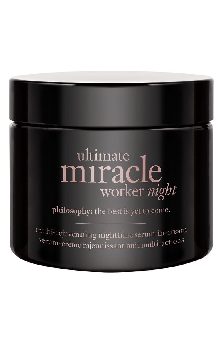 philosophy ultimate miracle worker night multi-rejuvenating nighttime serum-in-cream, Main, color,