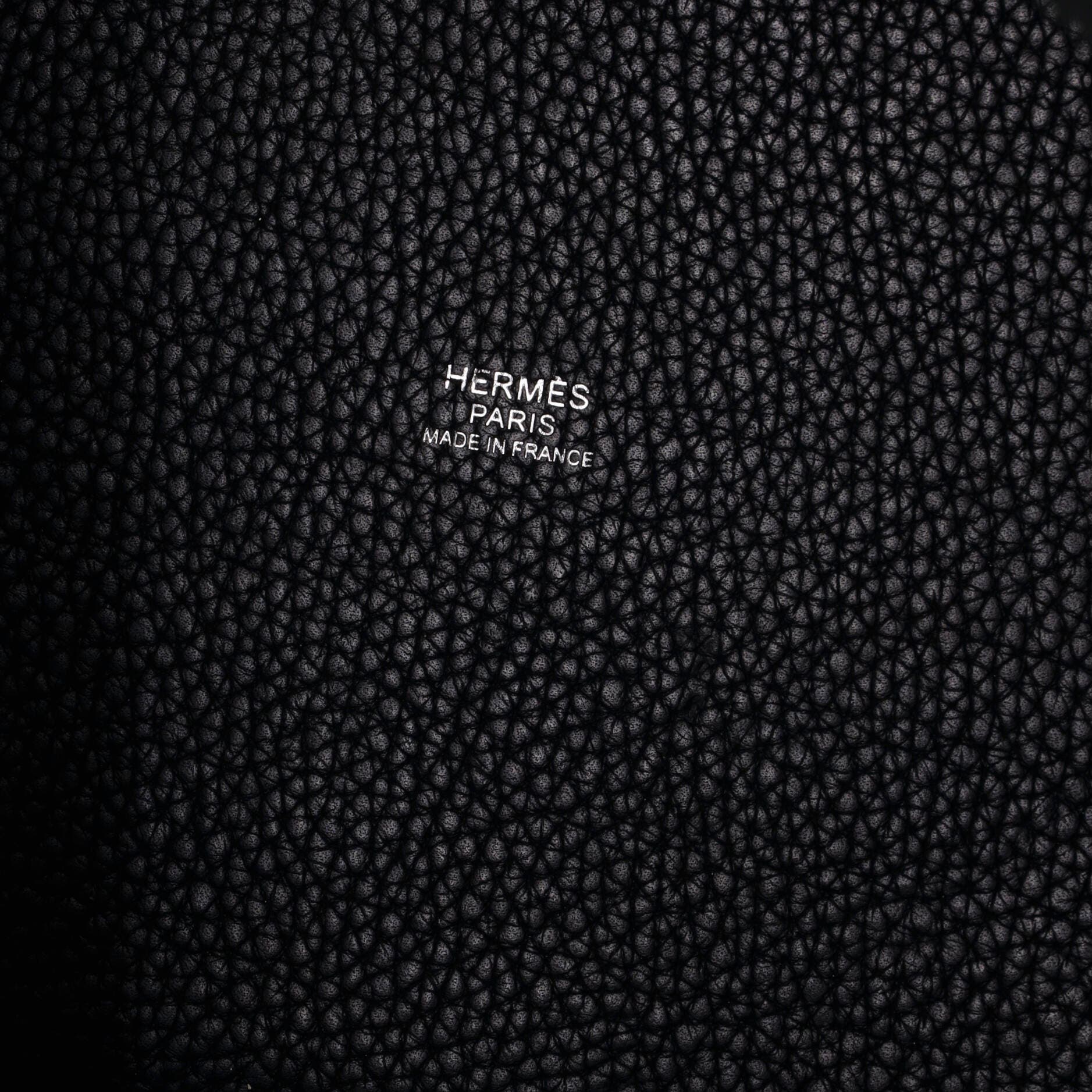 Pre-Owned Hermes Picotin Lock Bag Clemence MM, Alternate, color, Noir