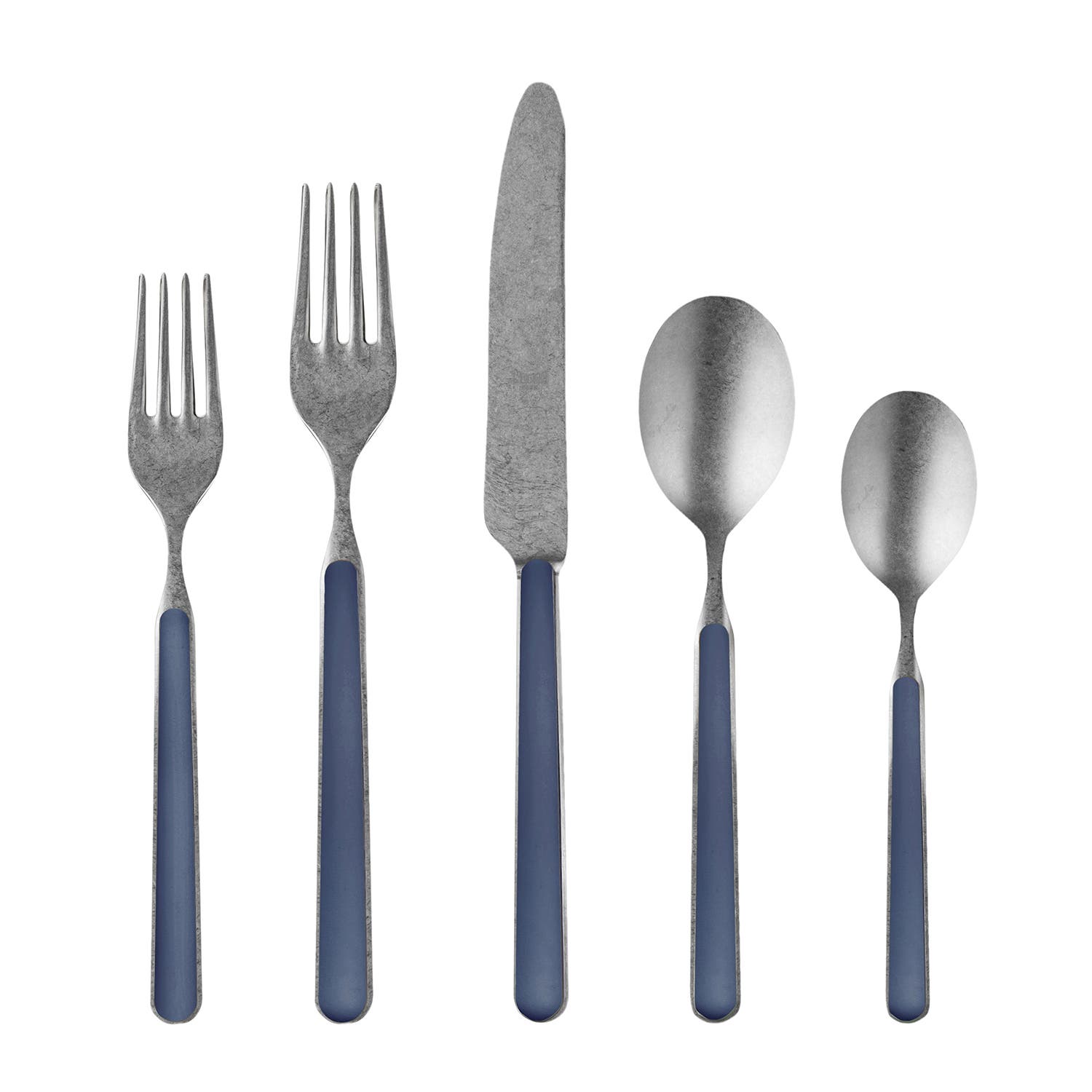 Mepra Fantasia Pewter Flatware Set In Blue