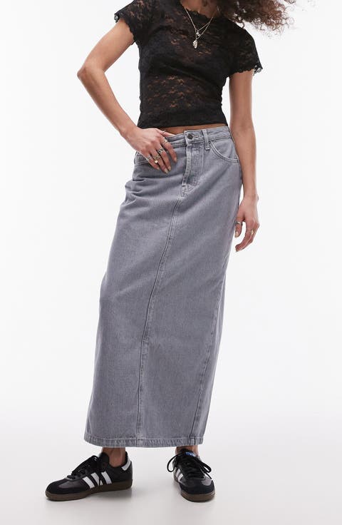 Denim Maxi Skirt