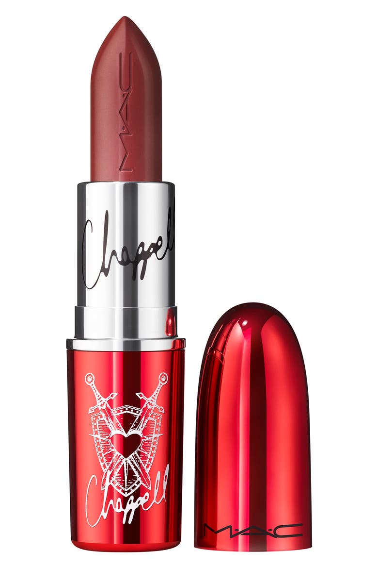Viva Glam Lustreglass Sheer‑Shine Lipstick, Main, color, ROAN OF ARC