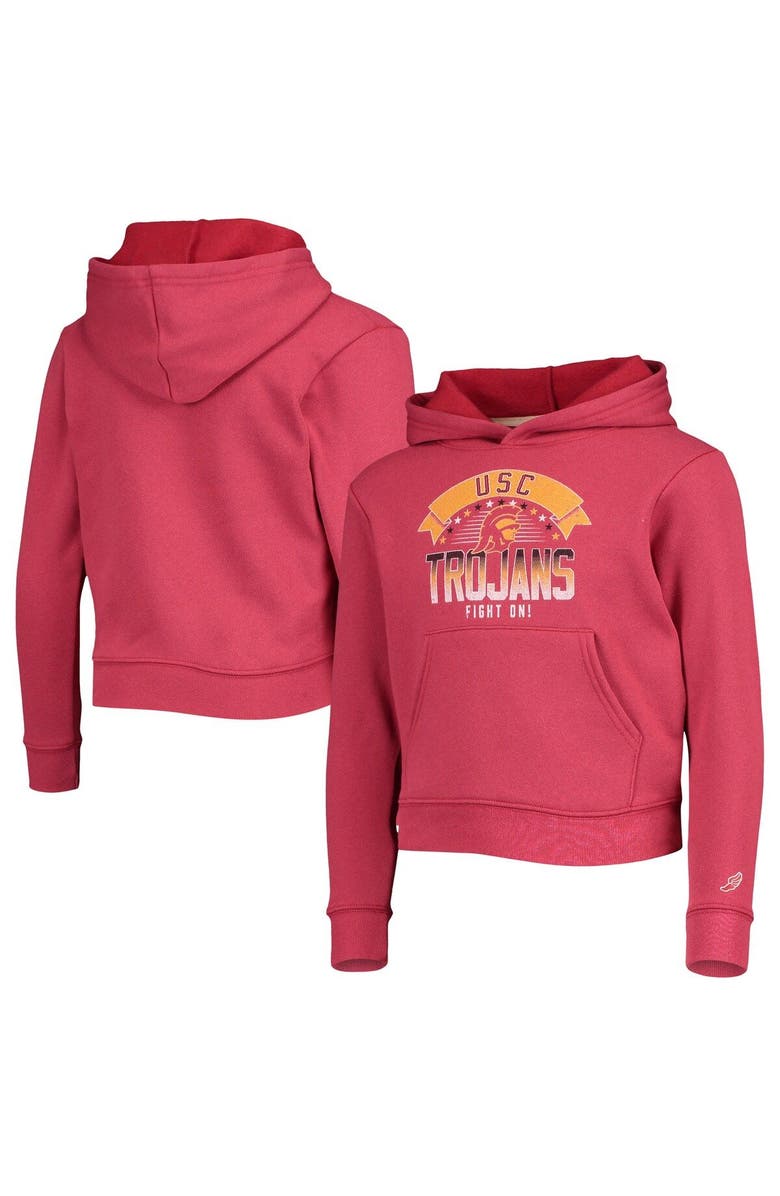 LEAGUE COLLEGIATE WEAR Youth League Collegiate Wear Cardinal USC Trojans Essential Pullover Hoodie, Alternate, color,