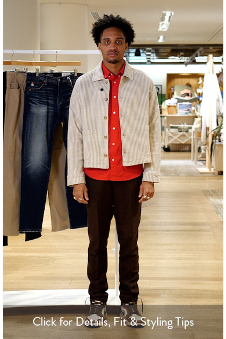 Sorrento Pinstripe Cotton & Linen Button-Up Overshirt video