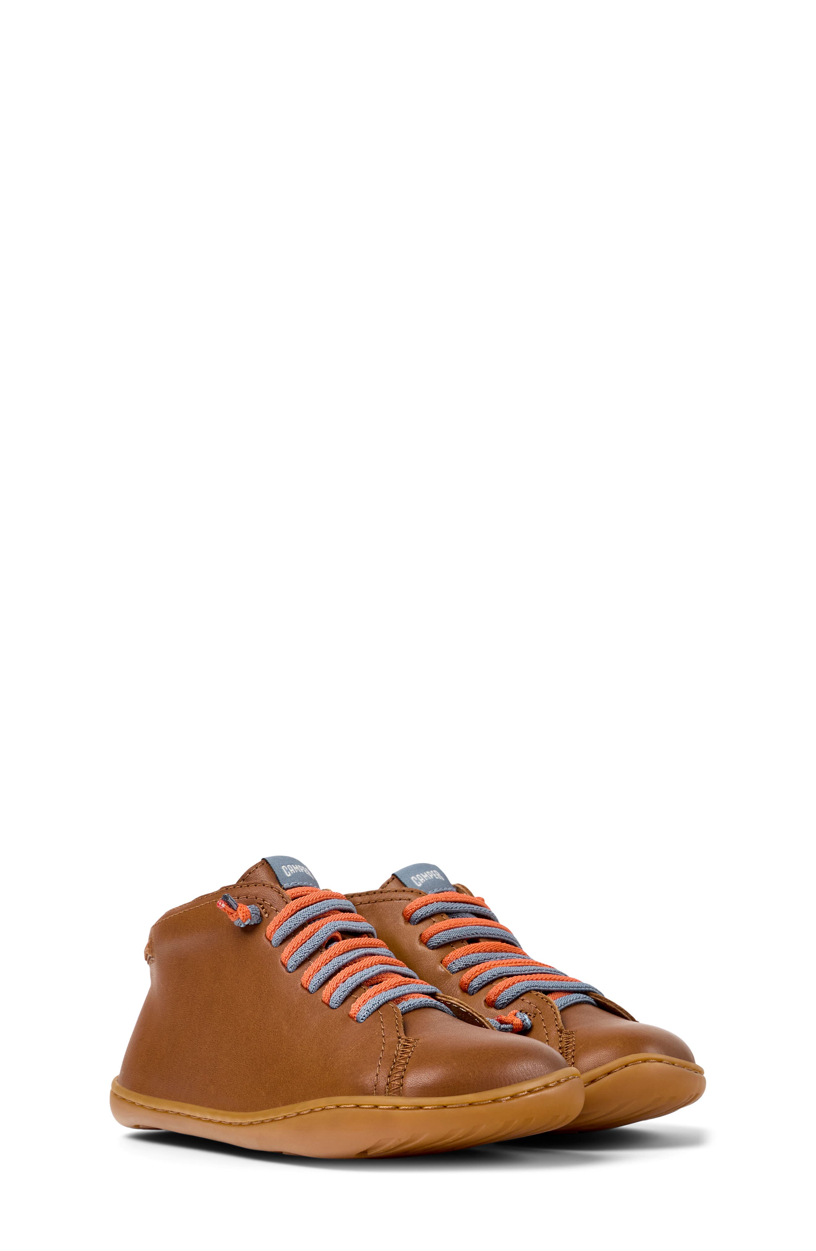 Camper Kids' Peu Cami Sneaker, Main, color, Medium Brown