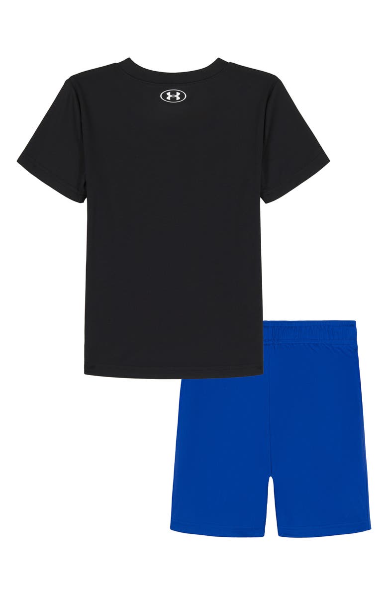 Under Armour Kids' Race Car Graphic Print Performance T-Shirt & Shorts Set, Alternate, color, Black