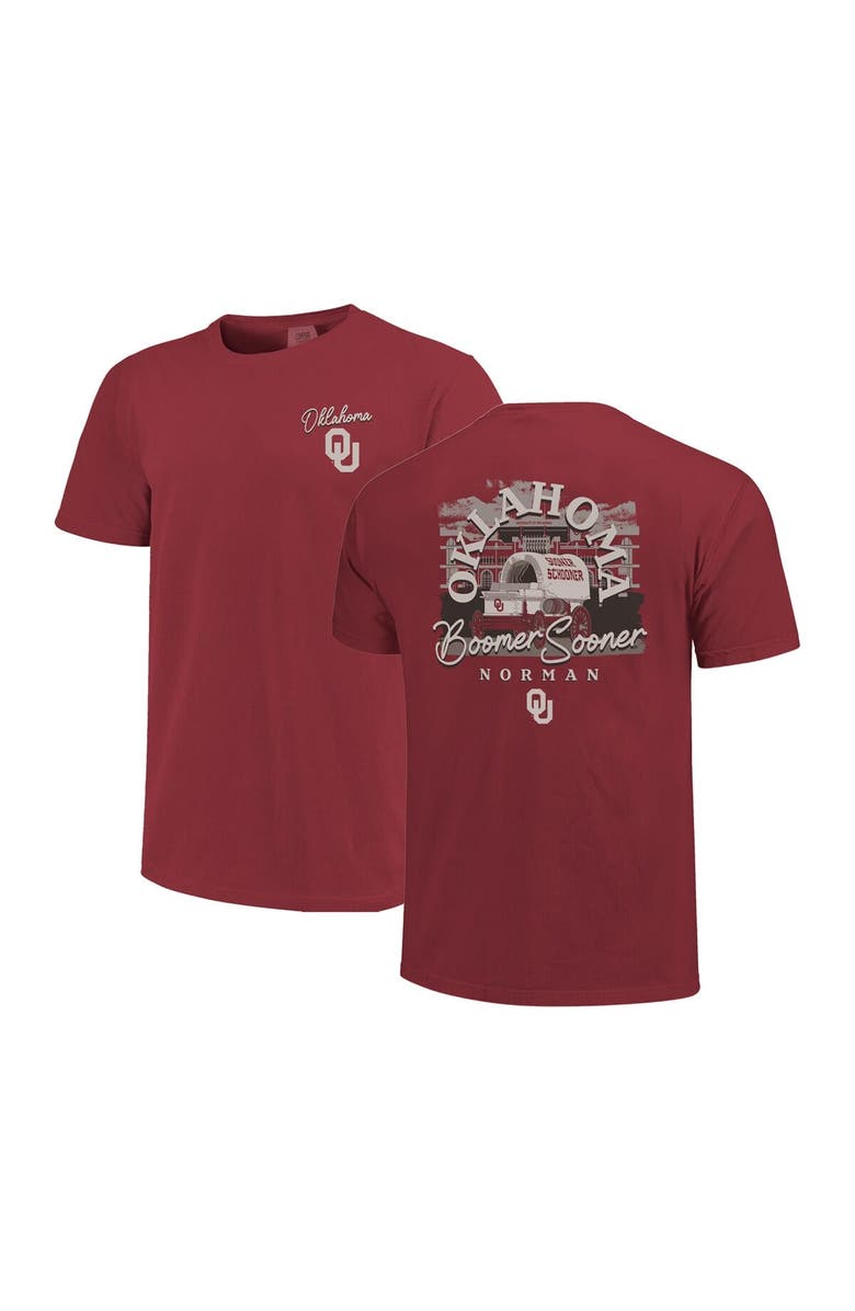 IMAGE ONE Men's Crimson Oklahoma Sooners Hyper Local T-Shirt, Main, color, Crimson