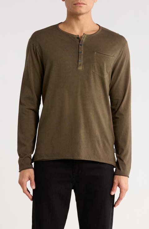 Baylor Organic Cotton Long Sleeve Henley
