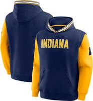 FANATICS Men's Fanatics  Navy/Gold Indiana Pacers Half Court Shot Clock Fastbreak Hoodie