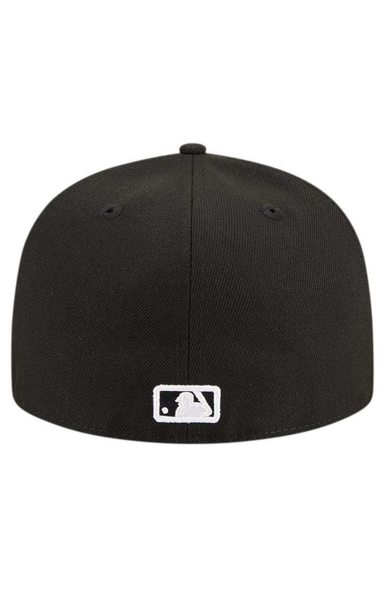 New Era Men's New Era Black Philadelphia Phillies Logo 59FIFTY Fitted Hat, Alternate, color,