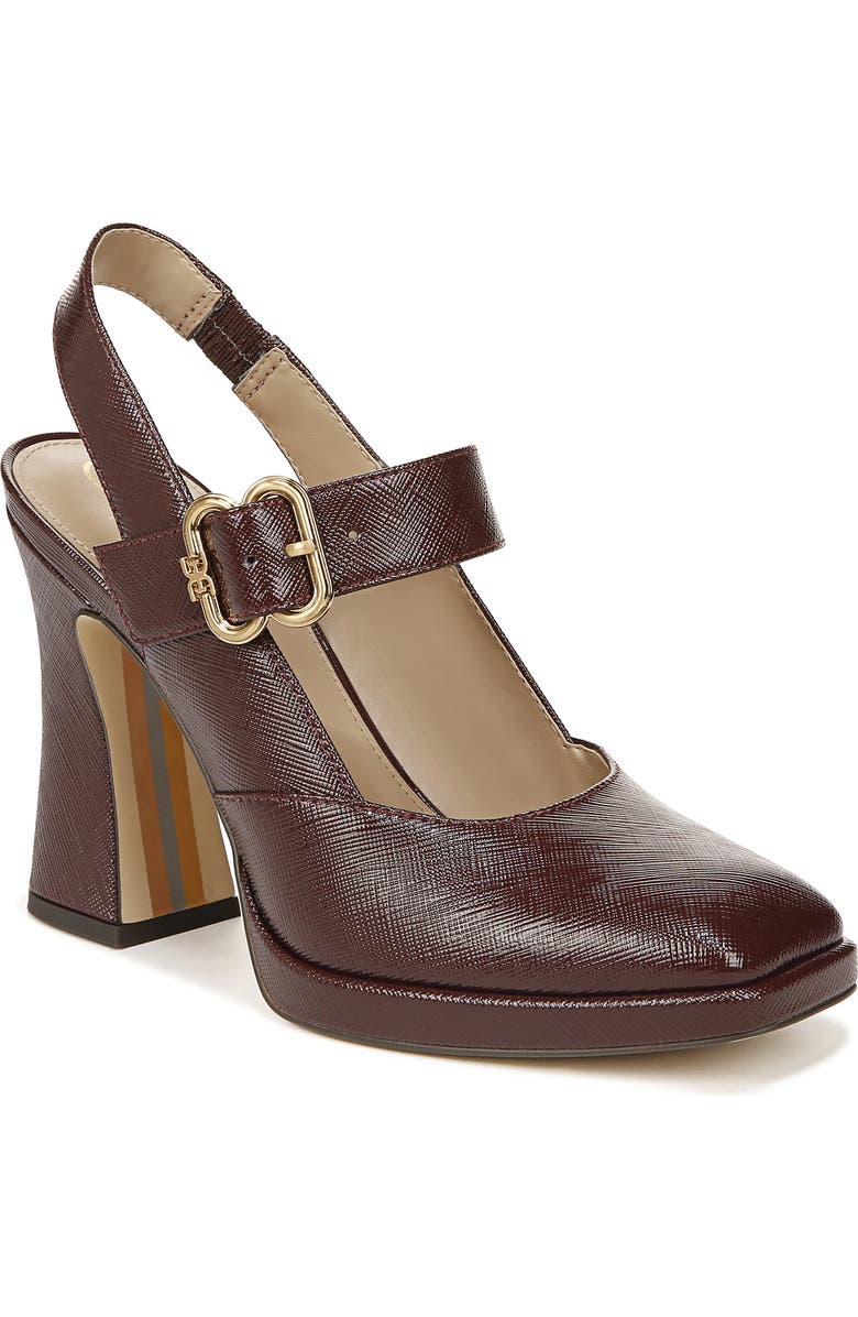 Sam Edelman Jildie Platform Slingback Pump, Main, color, French Burgundy