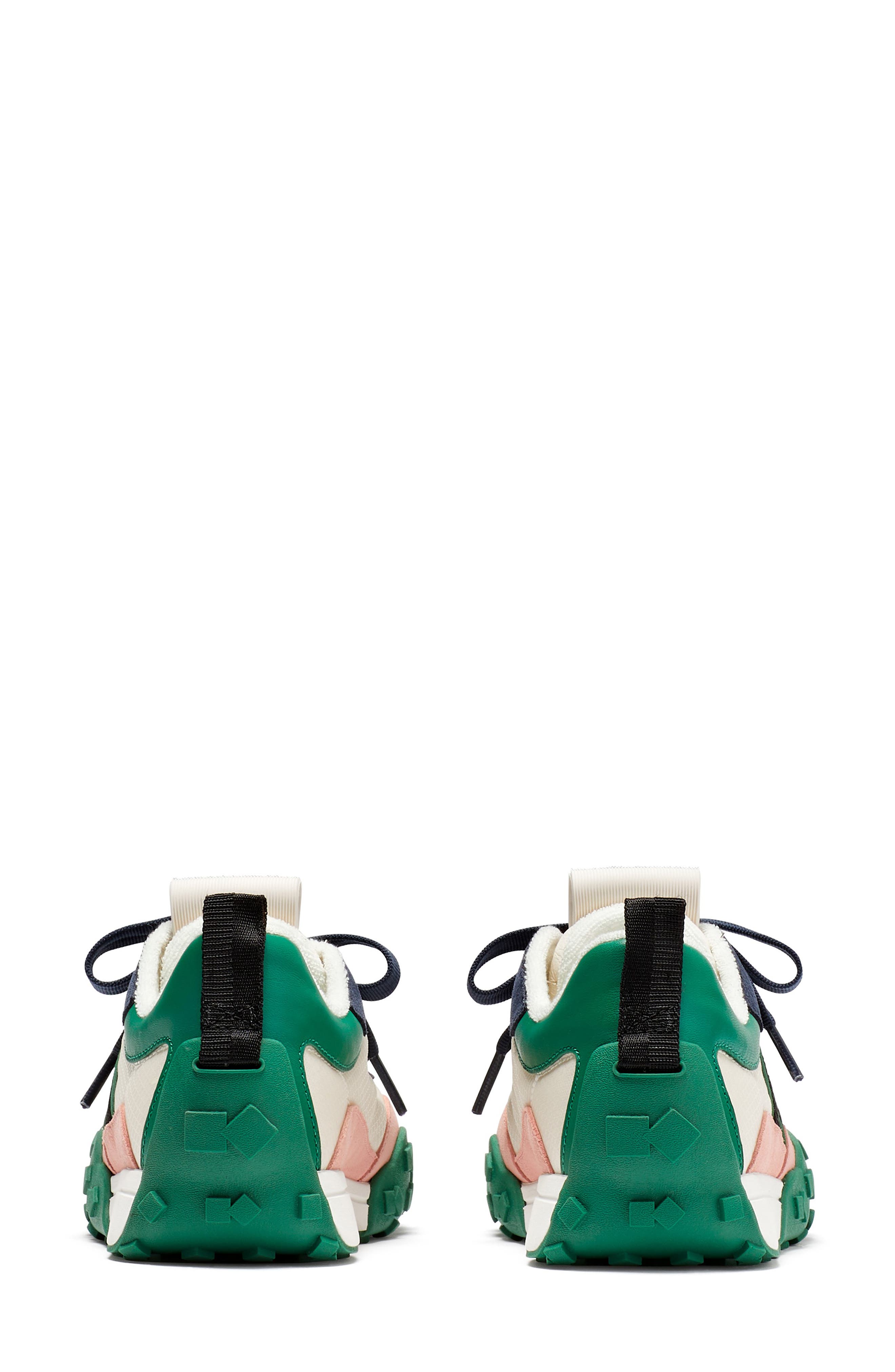 Kate Spade New York k as in kate sneaker, Alternate, color, Cream/ Verdant Green