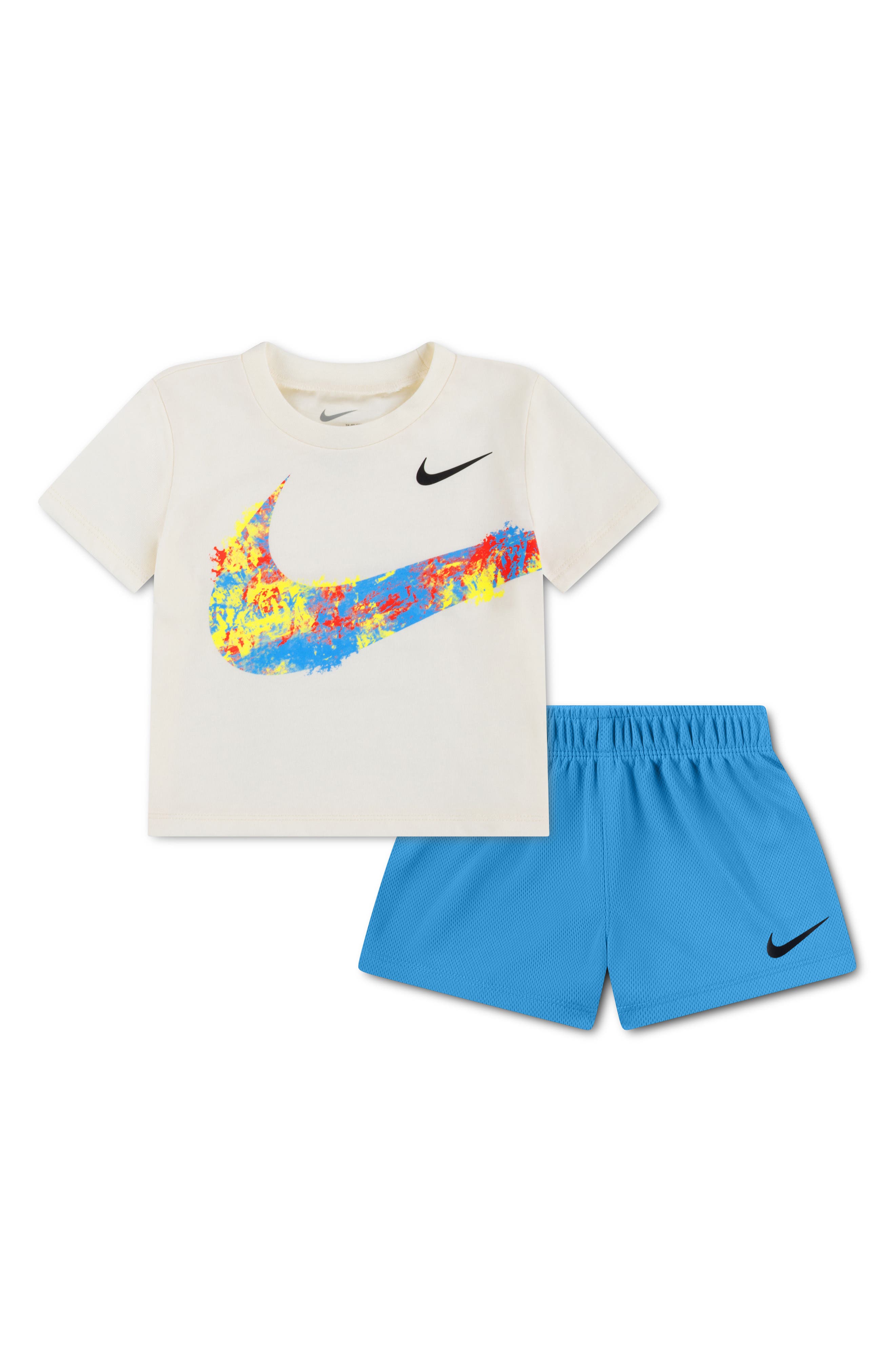 Logo Graphic Print T-Shirt & Shorts Set