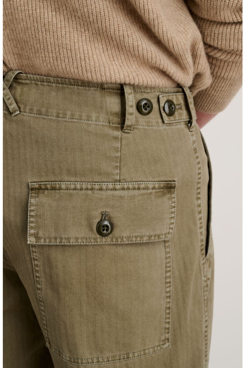 Cotton Herringbone Field Pants, Alternate, color, VINTAGE OLIVE
