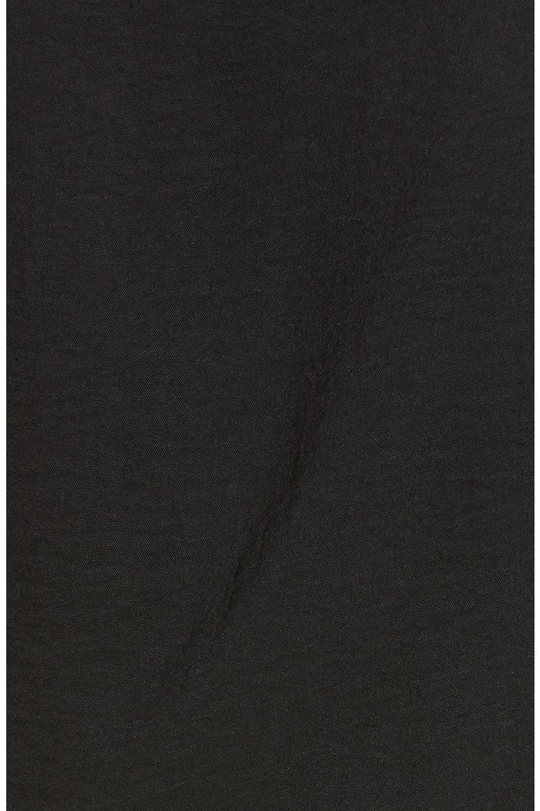 Balloon Sleeve Tie Front Romper, Alternate, color, BLACK