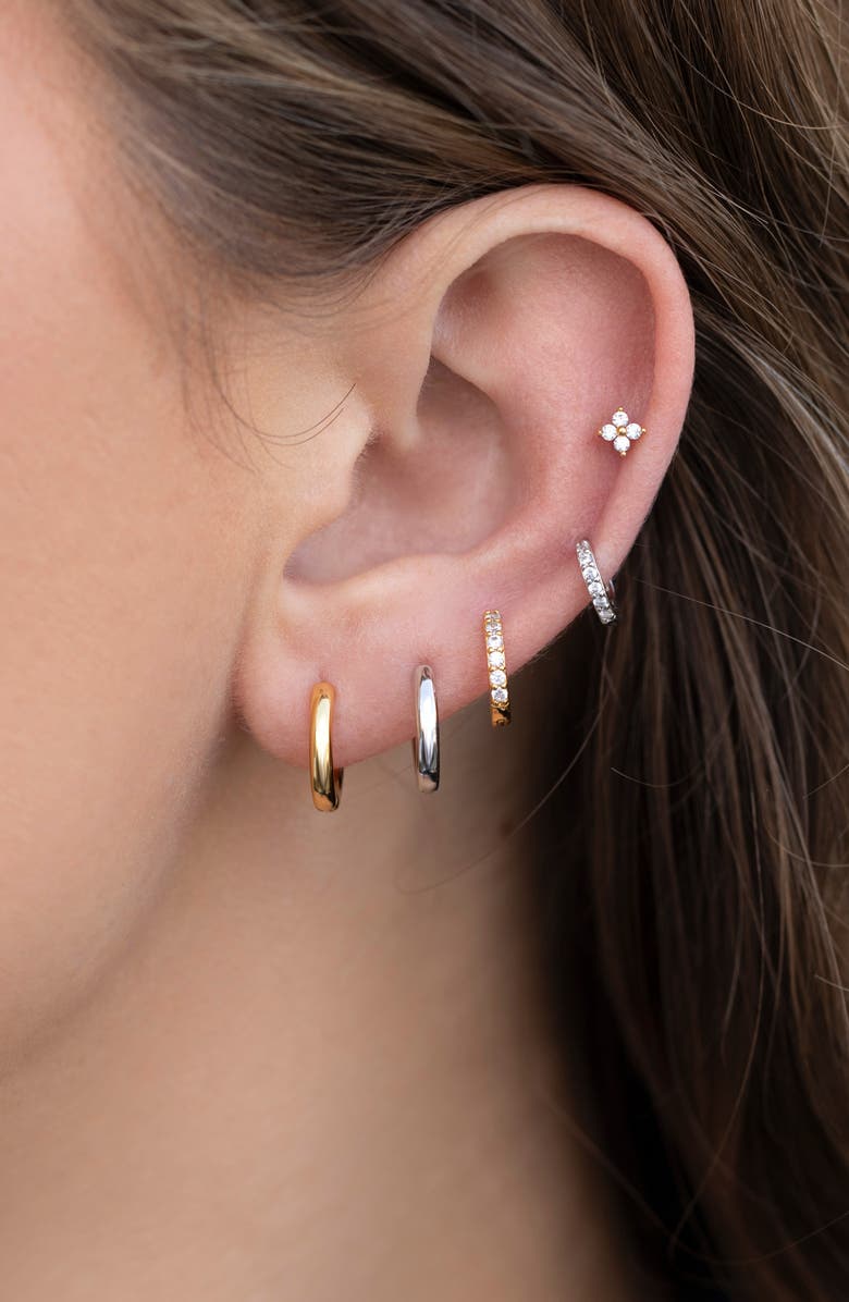 Girls Crew In My Element Hoop Earrings, Alternate, color, Gold