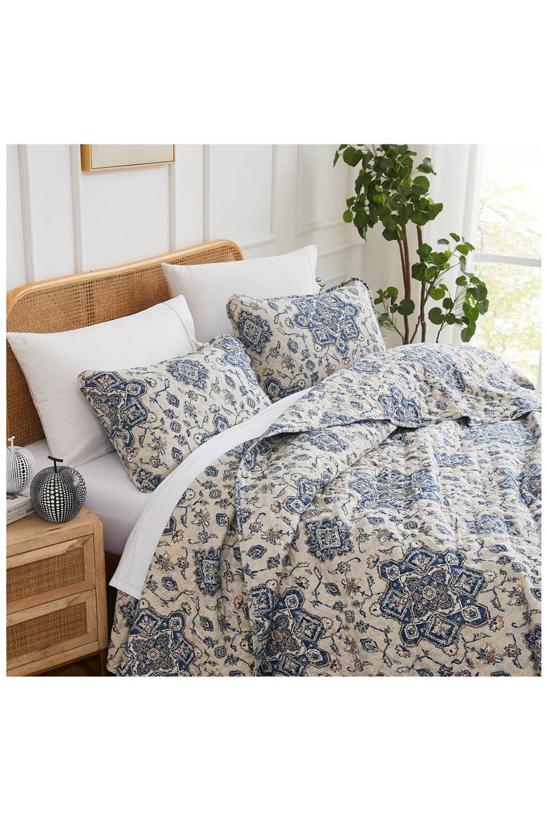 Persia Quilt & Sham Set, Alternate, color, INDIGO