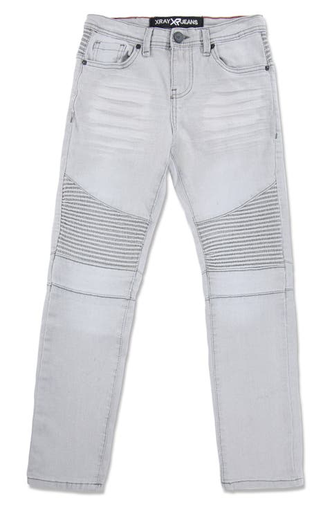 Kids' Stretch Skinny Moto Jeans (Big Kid)