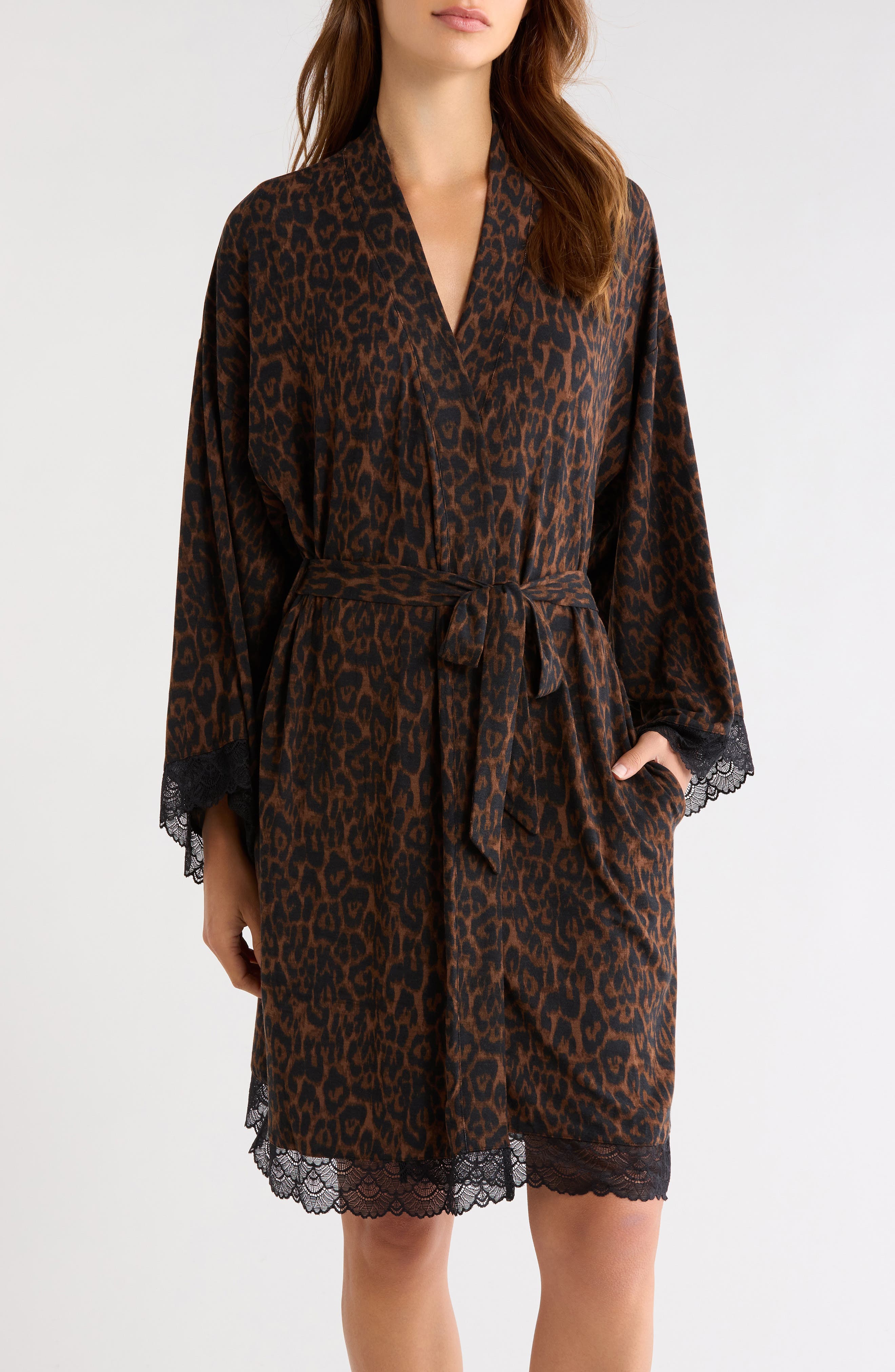 BROWN- BLACK ELEGANT LEOPARD