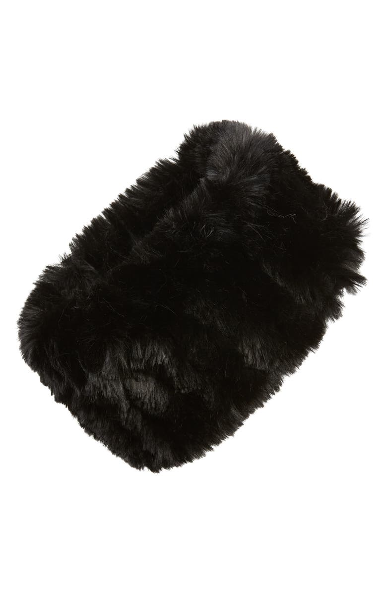 La Fiorentina Faux Fur Headband, Main, color, 