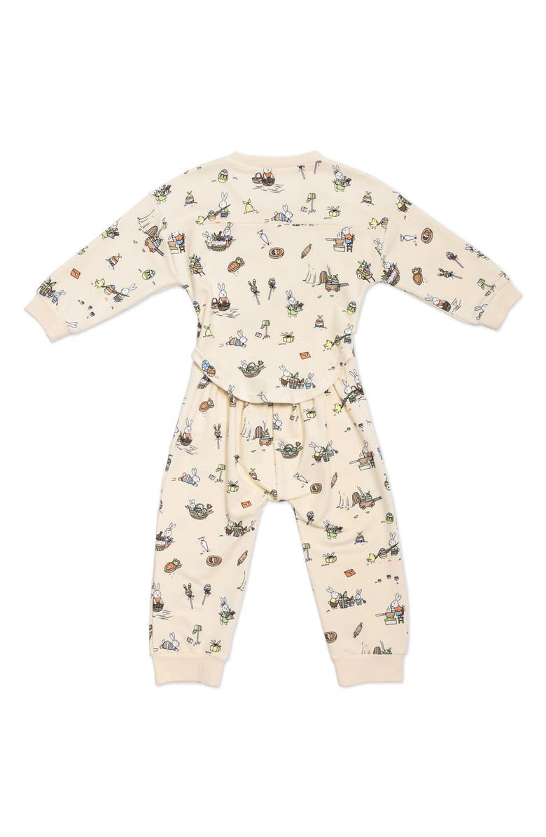 Bellabu Bear Bunny Workshop Fitted Two-Piece Pajamas, Alternate, color,