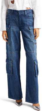 Alice + Olivia Cay Baggy Cargo Jeans | Nordstromrack