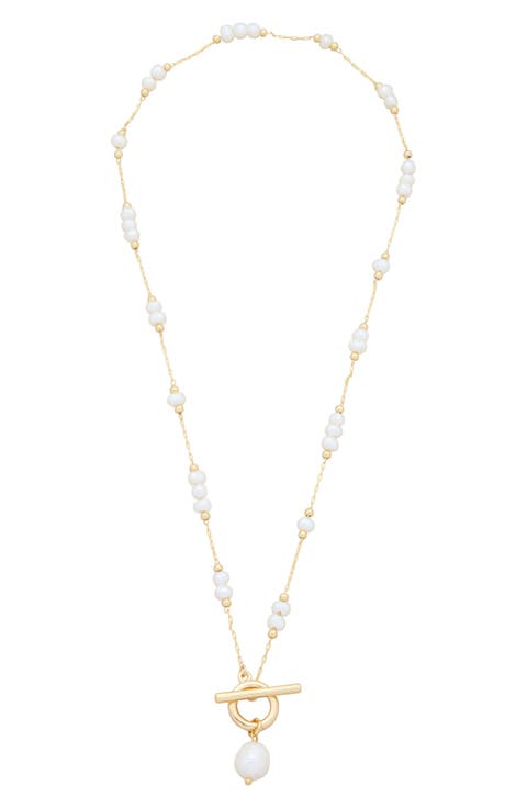 Freshwater Pearl Toggle Necklace