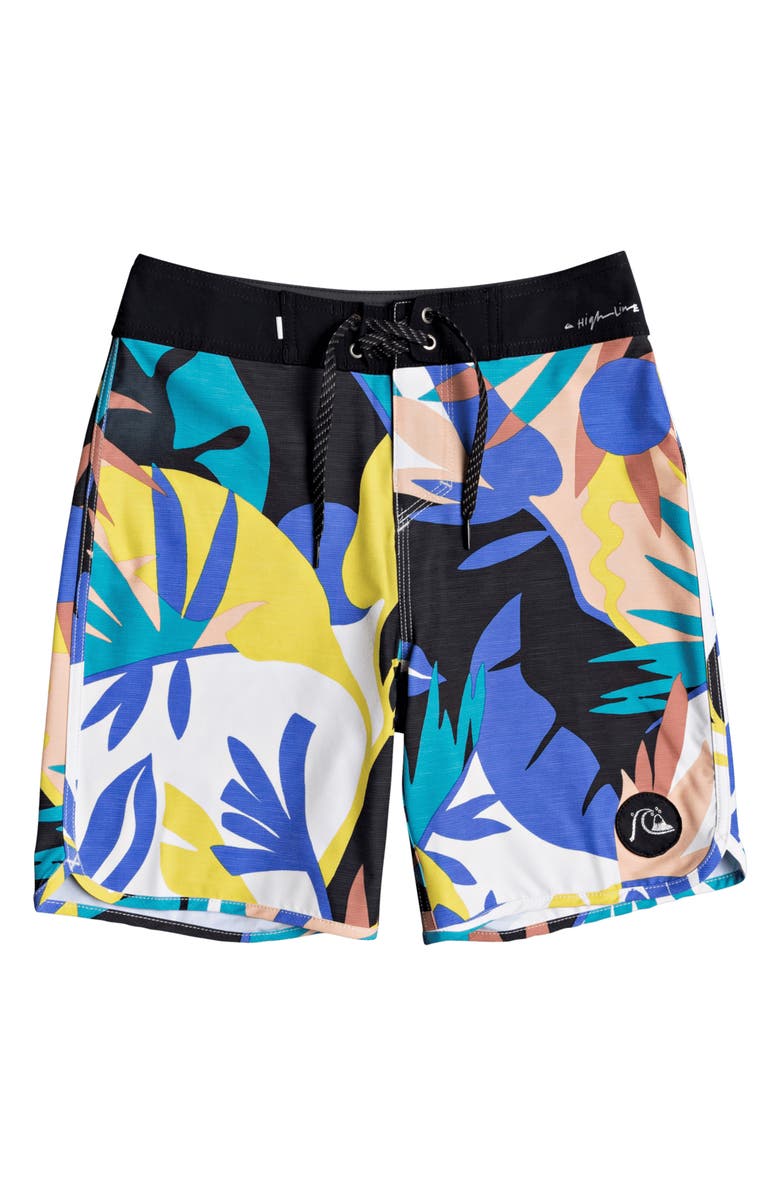 Quiksilver Highline Tropical Flow Board Shorts, Main, color, 