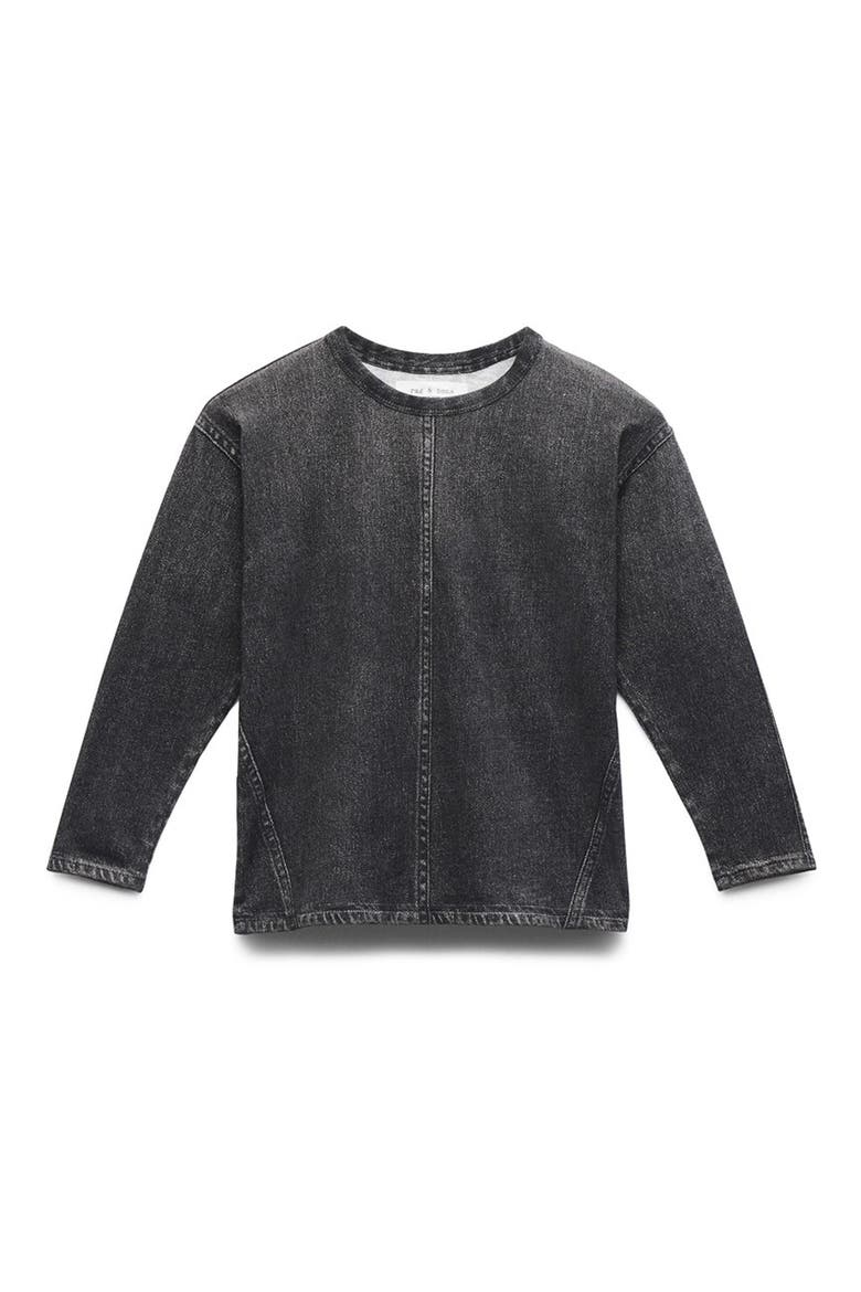 Kids' rb Miramar Mini French Terry T-Shirt, Main, color, BLACK