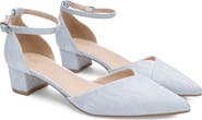 Kailee P Adele Lace Pointed Toe Block Heel