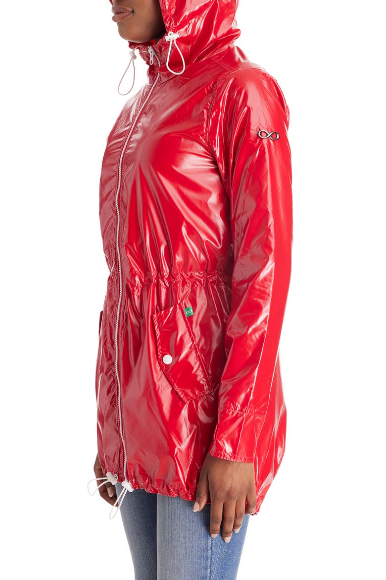 Waterproof Convertible 3-in-1 Maternity Raincoat, Alternate, color, RED