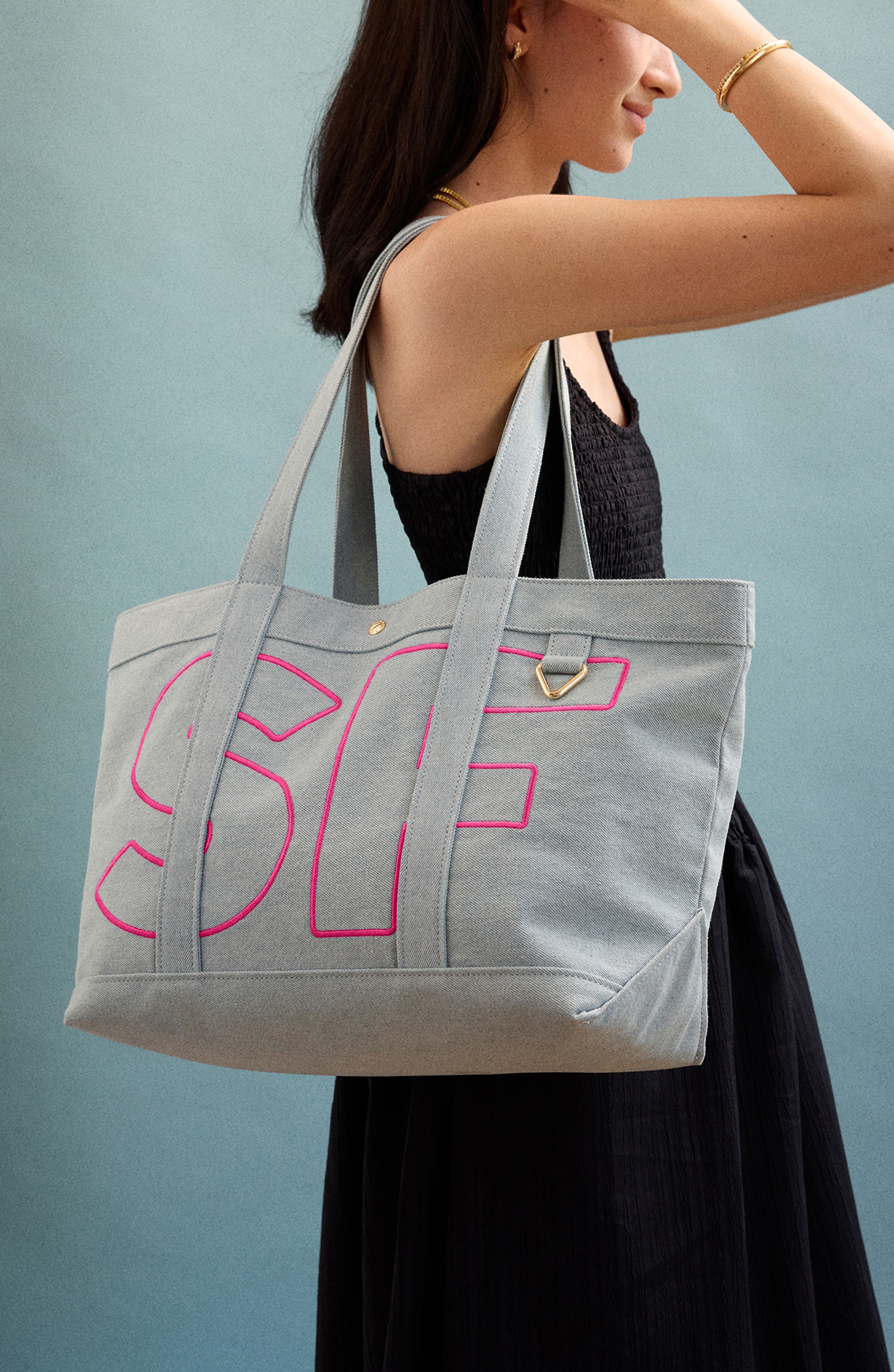 Custom Alpha Tote, Alternate, color, BLUE
