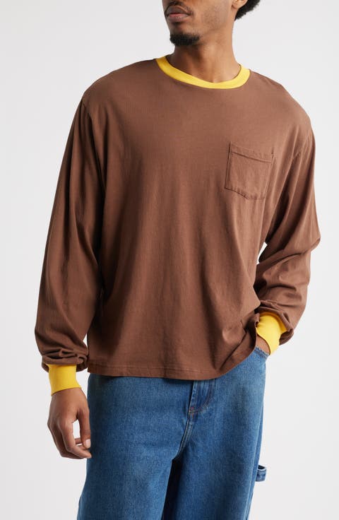 Trophy Long Sleeve Organic Cotton Ringer T-Shirt