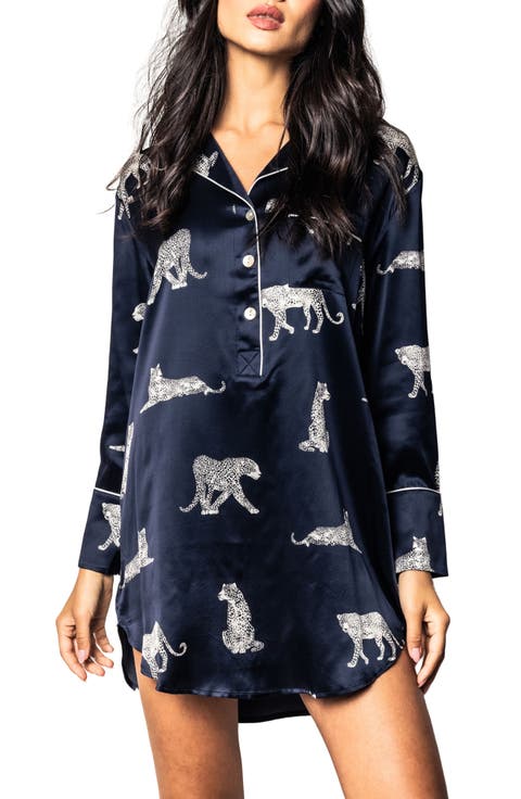 Panthre de Nuit Silk Nightshirt