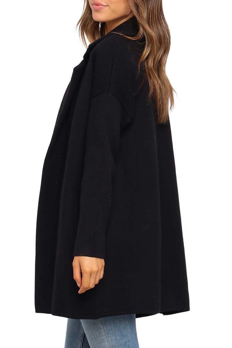 Lenore Longline Cardigan, Alternate, color, BLACK
